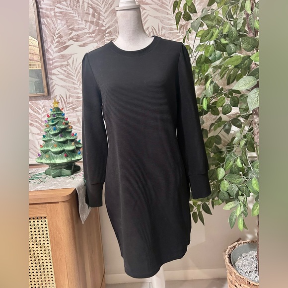 🆕 NWT BB Dakota Steve Madden The Scene Black Knit Sweater Dress Size XL - Picture 2 of 8
